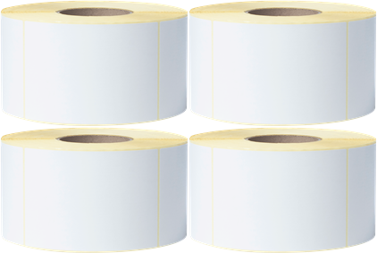 Brother BUS-1J150102-203 Unbeschichtete Etikettenrolle 102 x 150mm Weiss