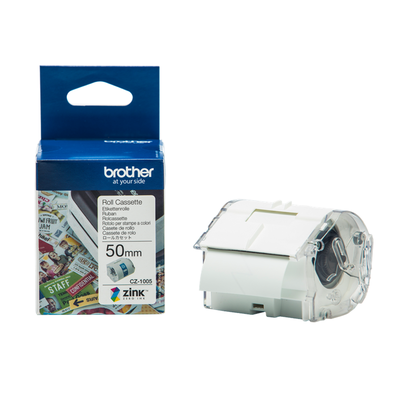 Brother CZ-1005 Farbetikettenrolle 50mm x 5m